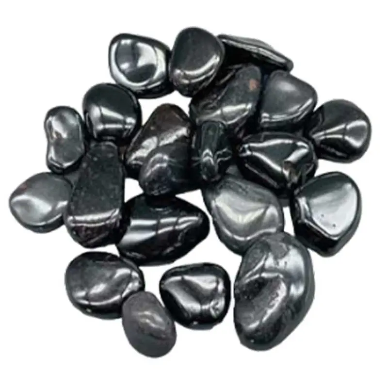 Hematite Tumbled Stones 1 lb — Bulk Grounding &amp; Protection Crystals