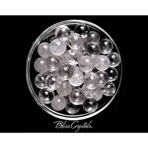 Clear Quartz Small Sphere + Stand Crystal Marble #CQ50