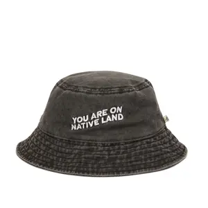 'YOU ARE ON NATIVE LAND' BUCKET HAT