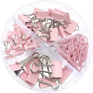 Push Pins Paper Clips Binder Clips Tacks Set 72 Pack