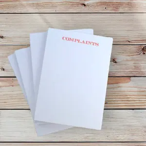 COMPLAINTS NOTEPADS