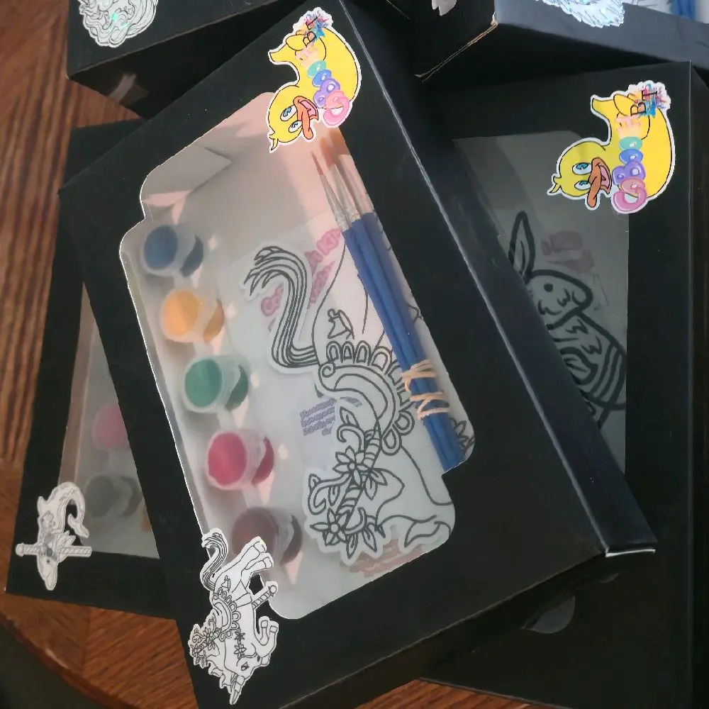 CoBoosh Fabric Paint Kit - Vibrant Colors, Setting Wax Paper Included, Customizable Flawless Design, Creative DIY Supplies for Art Enthusiasts, Wearable/Usable Art Maker, Adult Supervision Required