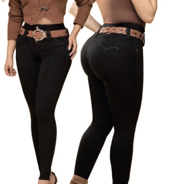 Jeans Push Up Colombianos con Faja Moldeadora Integrada Casual