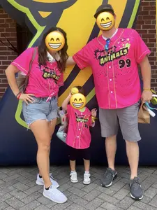 Party Animals Ev0Shield Baseball Jersey - Pink Splatter Paint