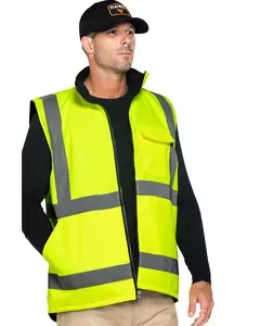 Hawx Men's Reversible Reflective Work Vest - Hhv10-Ylw