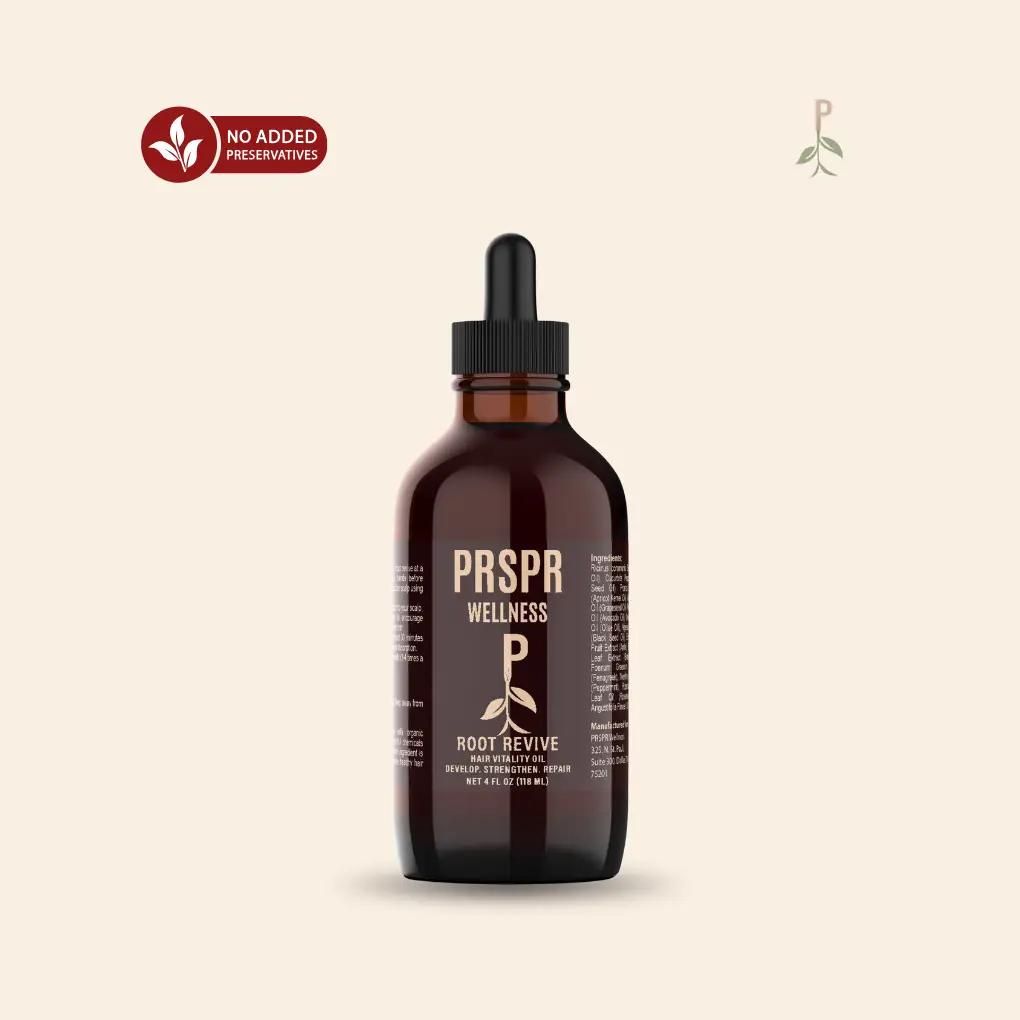 Root Revive Organic Hair Growth Oil with Castor Oil, Pumpkin Seed Oil, and More - Daily Haircare natural hair