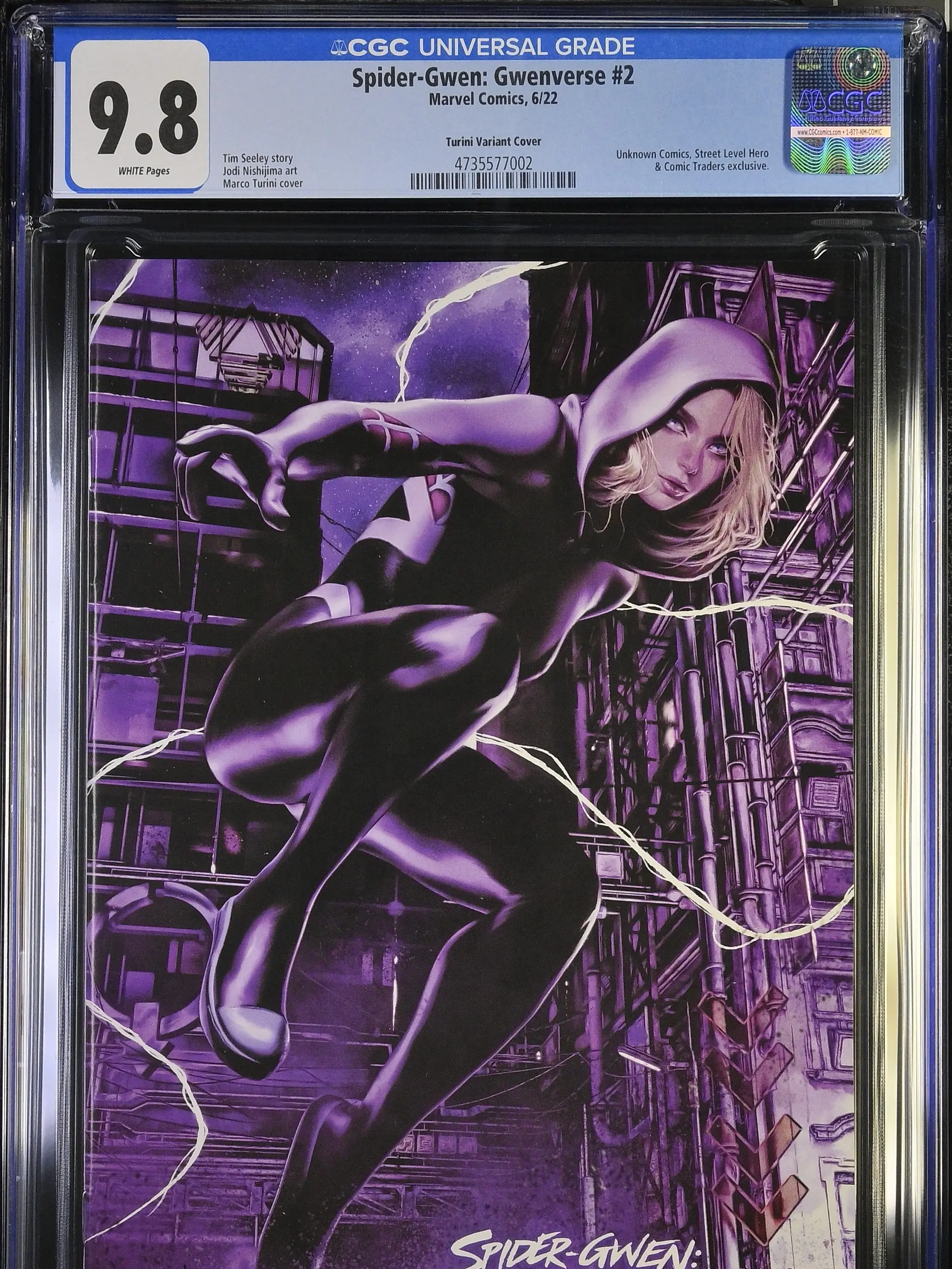 Spider-Gwn: Gwenvrse #2 Virgn Variant CGC 9.8