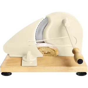 【Upgraded】Manual Bread Slicer for Homemade Sourdough Bread,Metal Guide & Adjustable Thickness, Hand Crank Bread Slicer with Scale Line and Suction Cup, Sharp Blade, Suitable for Sourdough Bread, Etc