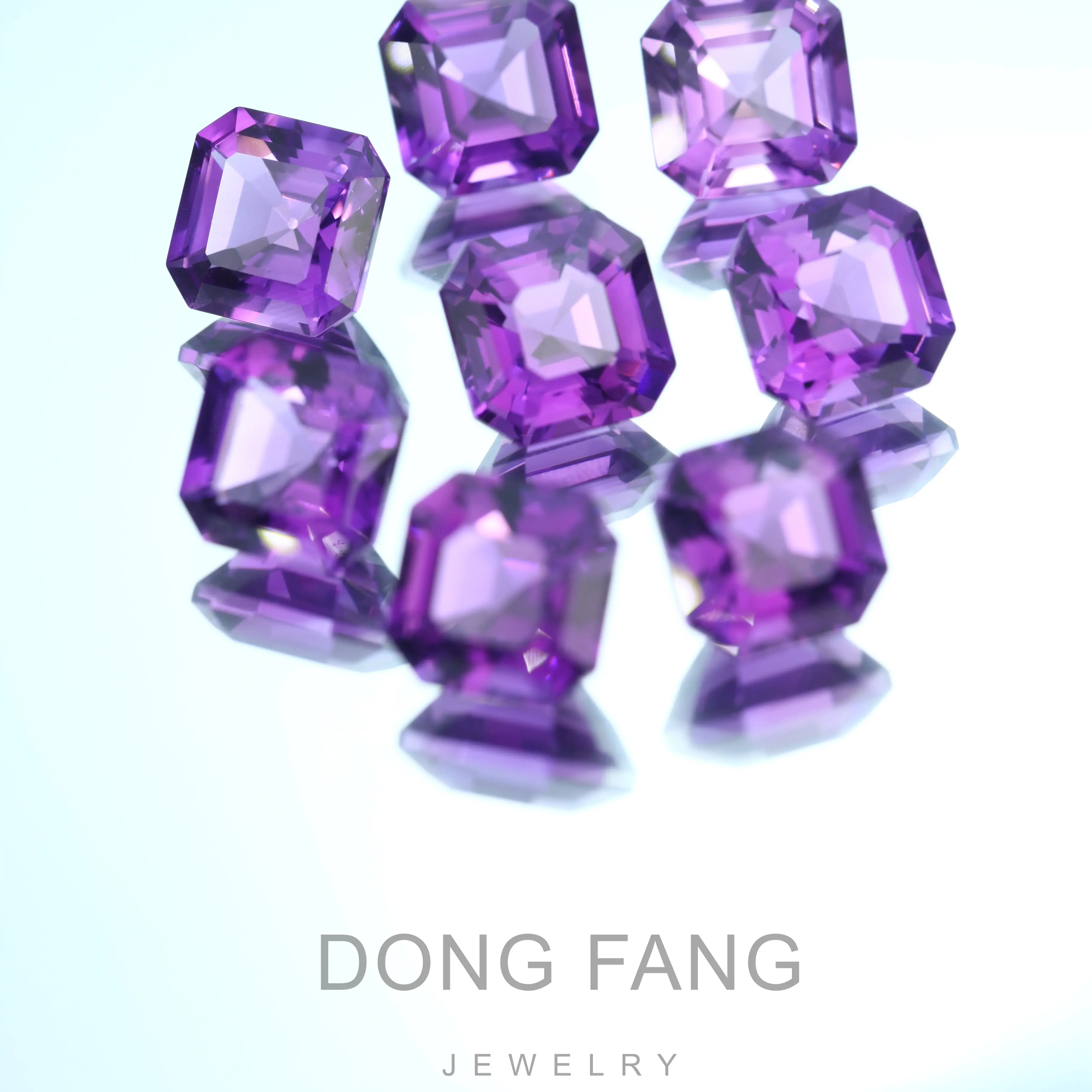 Natural Flawless Amethyst Loose Gemstones in Various Carat Sizes