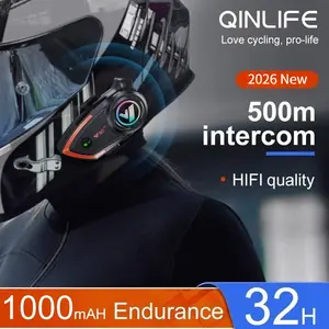 Y80-2X Motorcycle Helmet Intercom Headset 800M Two-Person Talk Compatible With Third Party 100MPH Clear Call CVC Noise Reduction
