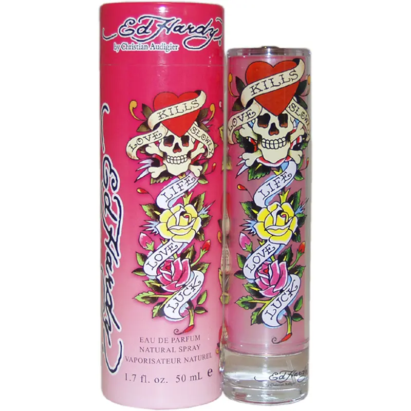 Ed Hardy by Christian Audigier for Women - 1.7 oz EDP Spray, Floral Fusion Fragrance, Cruelty Free, Long Lasting, Gift Ready Lovers Bundle