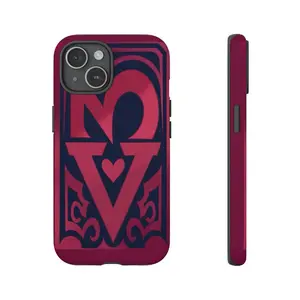 Hazbin Hotel Velvette Phone Case Protective Burgundy & Navy Tough Case