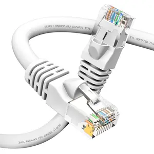 Cat6 Ethernet Patch Cable - Snagless RJ45, Stranded, 550Mhz, UTP, Pure Bare Copper Wire, 24AWG  - White