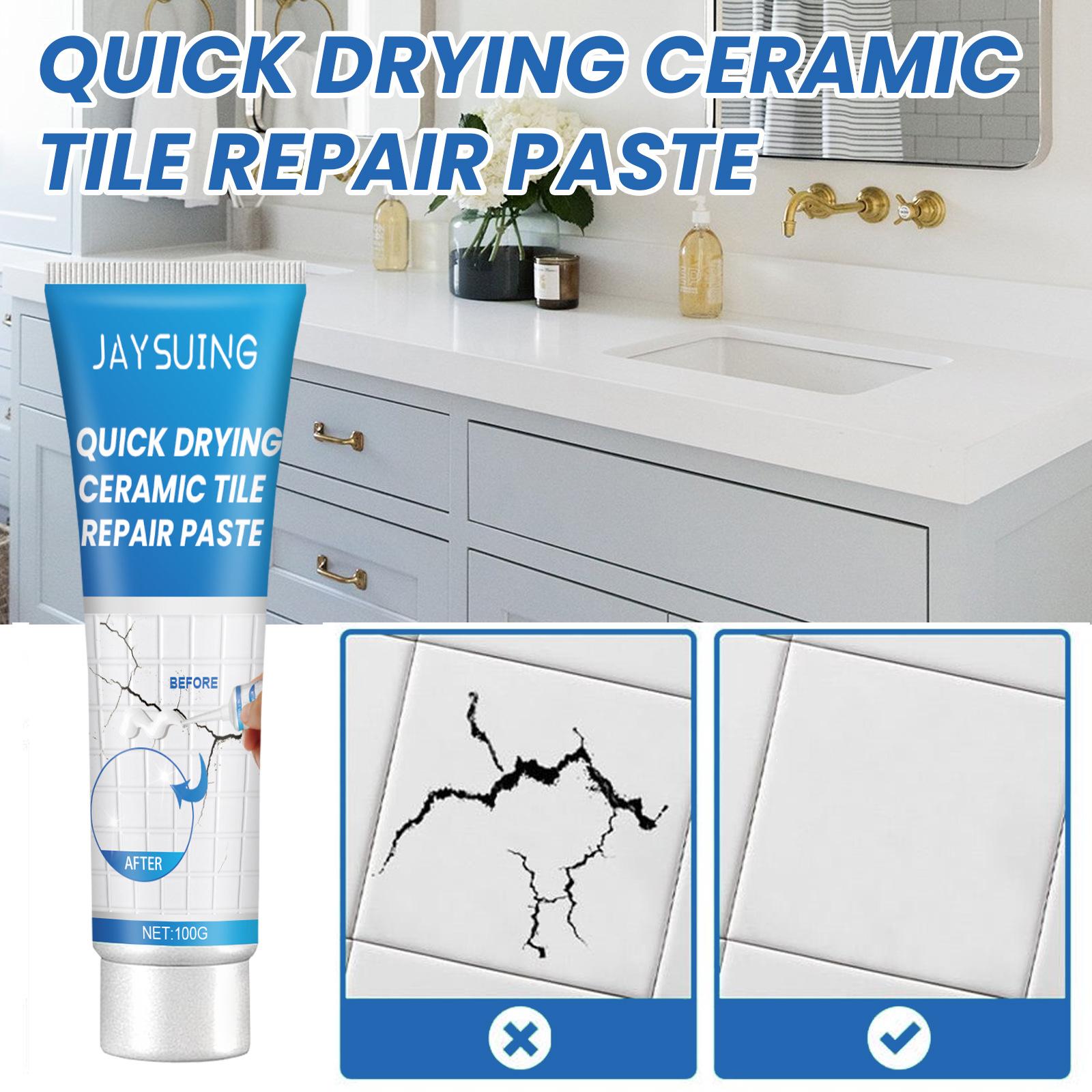 Jaysuing Tile Repair Gel – Crack & Hole Repair Adhesive for Bathtubs, Marble, Furniture, Floor Tiles & Toilets Jaysuing Tile Repair Gel – Crack & Hole Repair Adhesive for Bathtubs, Marble, Furniture, Floor Tiles & Toilets