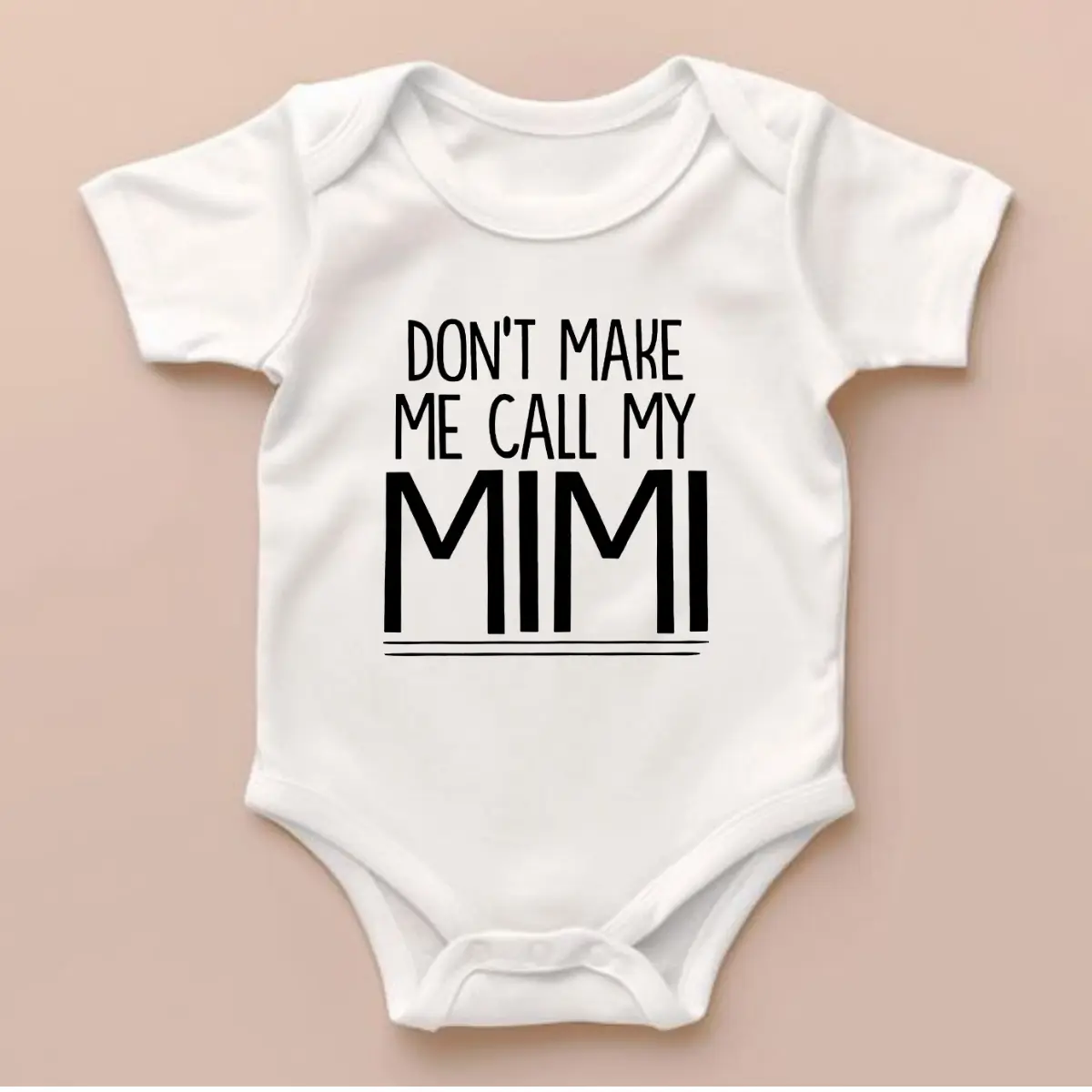 Don't make me call my Mimi baby onesie - Cute Natural Toddler Tee