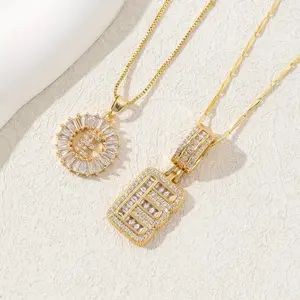 Spring Versatile Letter Detail Pendant Necklace for Girls, Girlfriend Gifts, Minimalist Chain Necklace, Matching Neck Vintage Jewelry for Girls, Initial Letter Necklace, Cute Gifts for Girlfriend