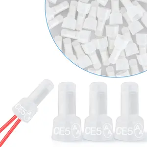 Nilight 300PCS CE5 Closed End Crimp Terminal 12-10 Gauge Nylon Insulated Closed End Wire Cap Wire Connectors Crimp Cap Terminals Connectors for Automotive Car Truck Boats Marine Electrical Wiring