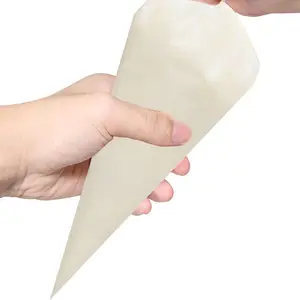 100 Pack Disposable Triangular Piping Bags, Food Grade Baking Decorating Bags, Easy Squeeze No Burst for Cake Cookie Pastry Cupcake Frosting, Must Have Baking Tool for Home Bakers & Beginners