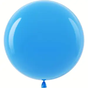 5pcs Jumbo Blue Latex Balloons, 18inch blue extra-large thick latex balloon Decorations, for Birthdays, Weddings, Showers, Easter, Oktoberfest, Diwali, Mother's Day, Graduation patry, Everyday patry, Hanging Inflatable Balloon