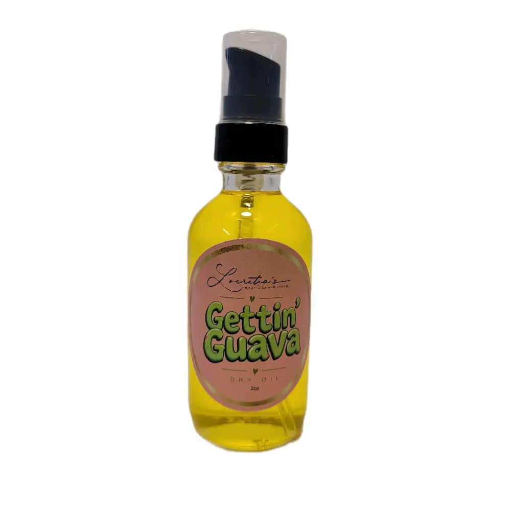 Gettin' Guava 2oz Dry Oil - Natural Hair & Body Care - Lightweight Formula - Perfect for Daily Use