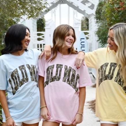 Lulu Mac Baby Blue/Camo T-tshirt