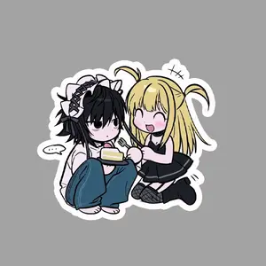 L Lawliet and Misa Amane anime sticker