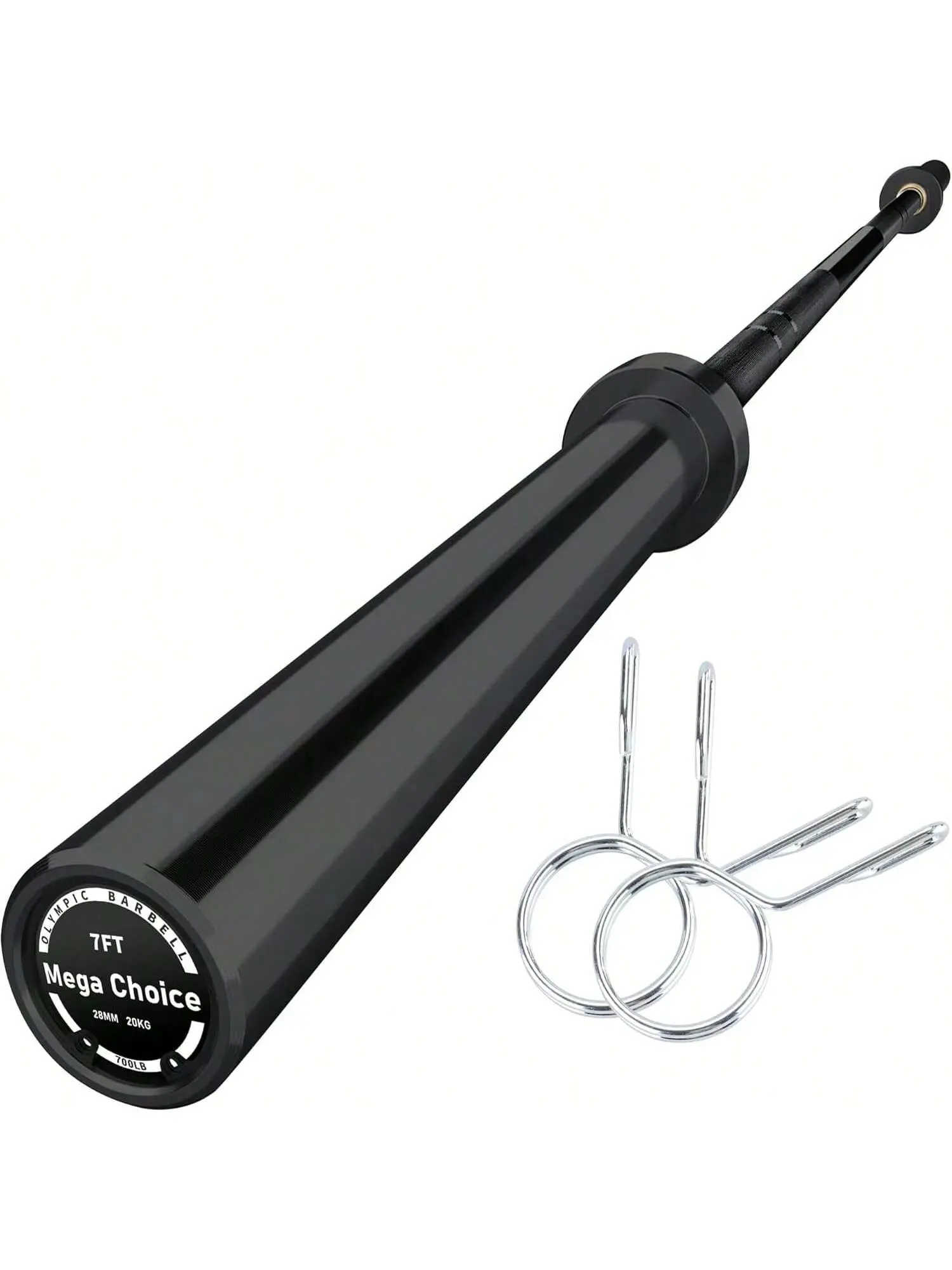 【Christmas Gift】Oly Mpic Barbell, 7FT/4FT Weight Bar For Weightlifting And Powerlifting 45lb, Olym Pic Bar For 1500lbs/700lbs/500lbs Capacity, Weight Bar Fit 2" Standard Weights