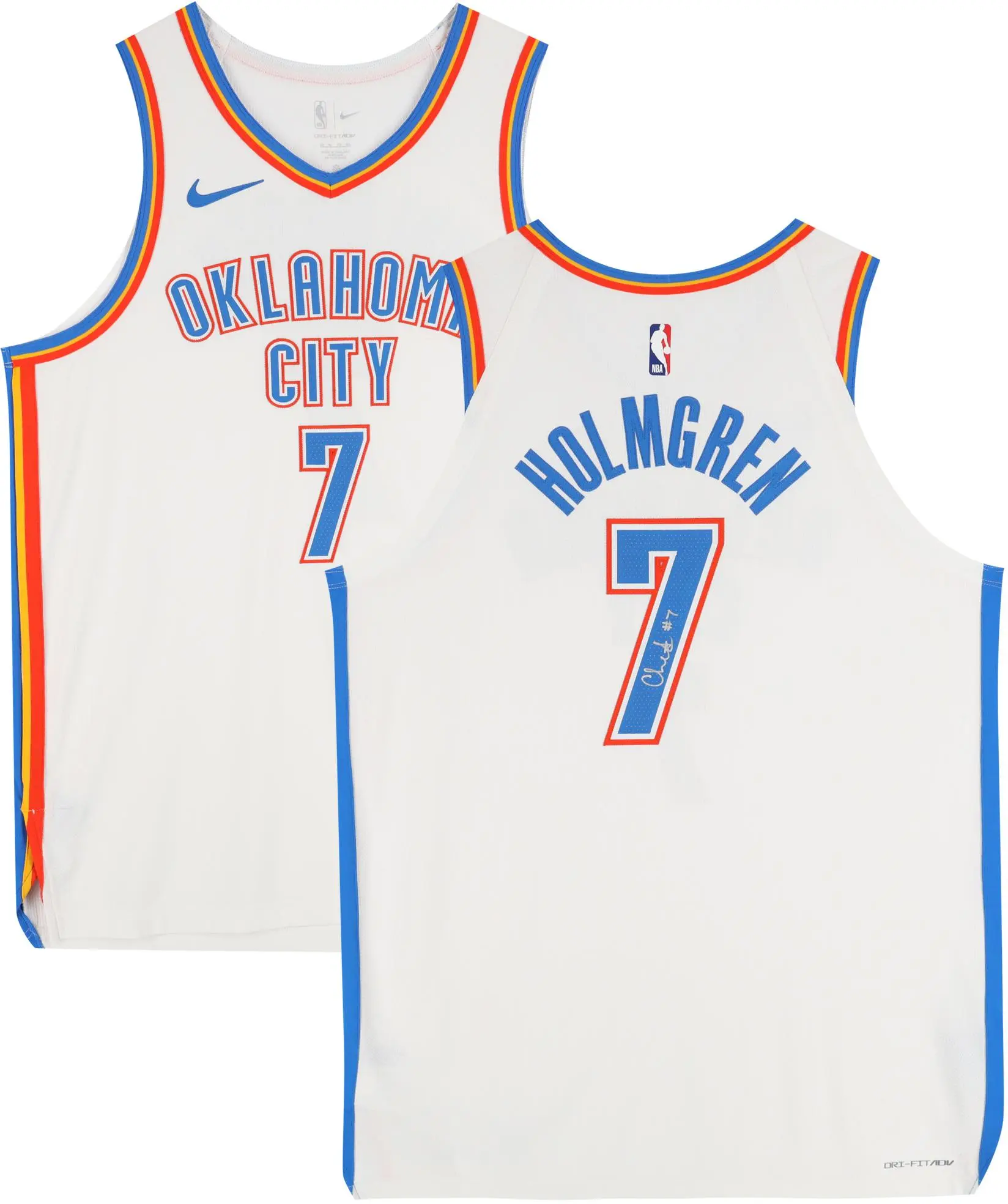 Chet Holmgren Oklahoma City Thunder Signed Nike Association Authentic Jersey