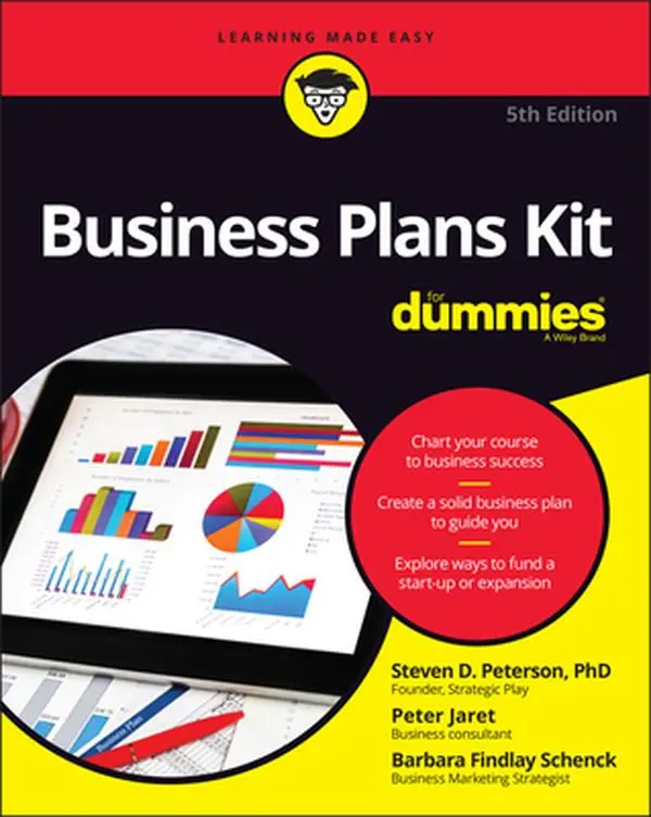 Used Business Plans Kit for Dummies - Easy Learning Softcover Book for Entrepreneurs, with Expert Guidance to Create a Solid Business Plan by Steven D. Peterson (English)