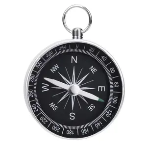 1 PC G44 Compass Keychain Pendant, Aluminum Alloy Mini Portable Pocket Compass, Durable Outdoor Adventure Travel Compass Gift