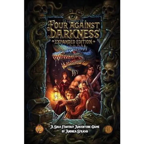 Four Against Darkness: A solitaire dungeon-delving pen-and-paper game -- Andrea Sfiligoi, Paperback