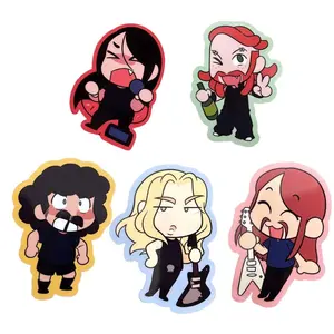 5 Ops Dethklok Stickers, Cutest Anime Manga Stickers Gifts for Lovers