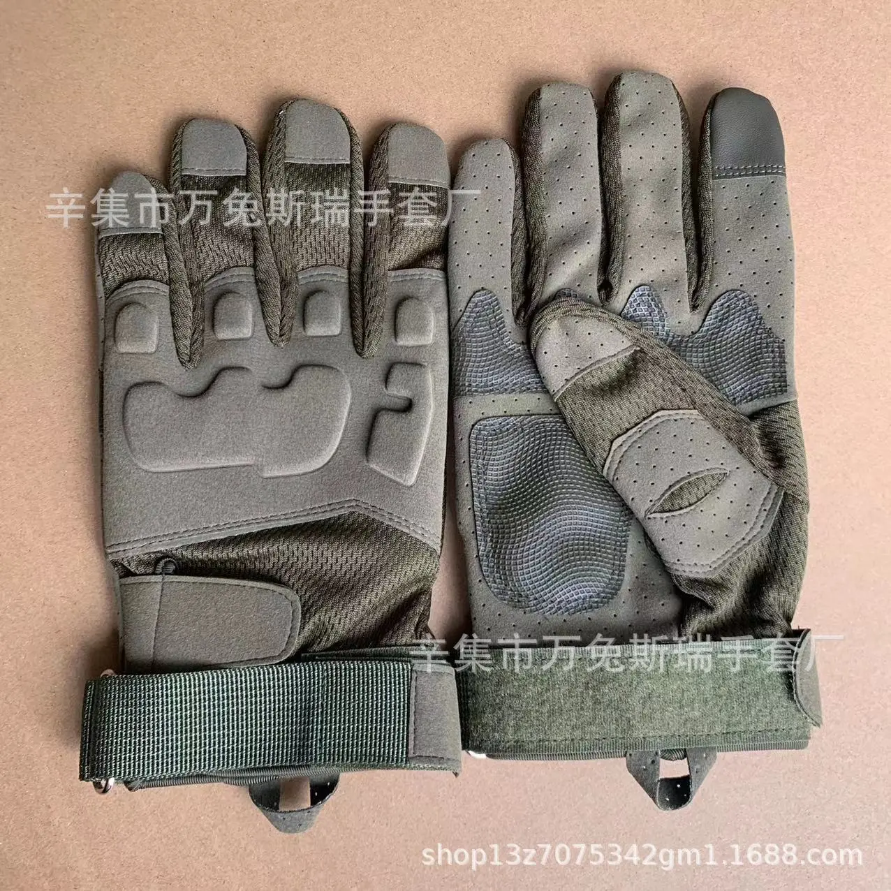 Two Eagles Full Finger Army Green