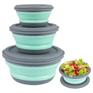 Portable Folding Bowl Tableware, Retractable Outdoor Compression Design, Travel & Tourism Picnic Equipment, Baby Anti-Drop Lunch Box