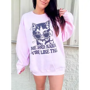 Karma Cat Graphic Pullover