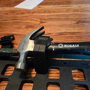 Quick Release Rubber Clamp Mount Kit 1-1/5"~1-1/2" in Diameter, RV Van Trucks UTV Car Accessories Tool Organizer Parts, 2 Pcs