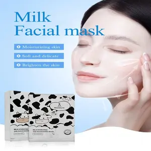 Milk Face Mask 10 Sheets Deep Moisturizing Brightening Hydrating Whitening Nourishing Gentle Cleansing Pore Minimizing Soft Glowing Daily Skin Care Beauty