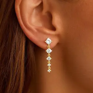 Hoop Earrings for Women Metal Coating Small Huggie Dangle Drop Cartilage Earrings Hypoallergenic Multiple Piercing Stackable Jewelry Gift Set