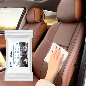 3 In 1 Leather Cleaning Wipe, 10pcs/pack Car Interior Cleaning Wipe, Dry Quickly Soft & Gentle Car Cleaning Wipe, Car Cleaning Tool