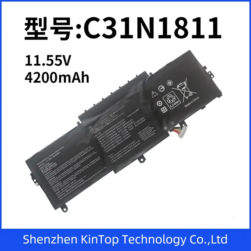 11.55V4200mAh C31n1811 Black Laptop Battery for Asus U4300f U4300fn U4300fa Ux433fxfa Replacement Battery Li-ion Battery