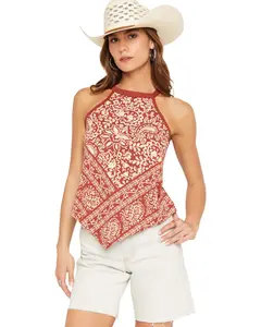 Shyanne Women's Ravello Bandana Print Tank - Swsu26t5-Chi