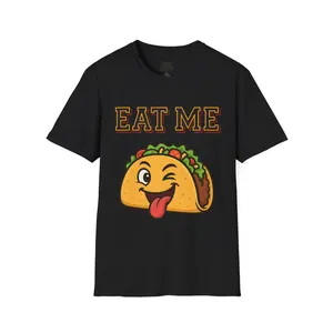 Eat Me Taco Graphic T-Shirt - Perfect for Food Lovers, Casual Outfits, Parties, Taco Tuesday, Gifts