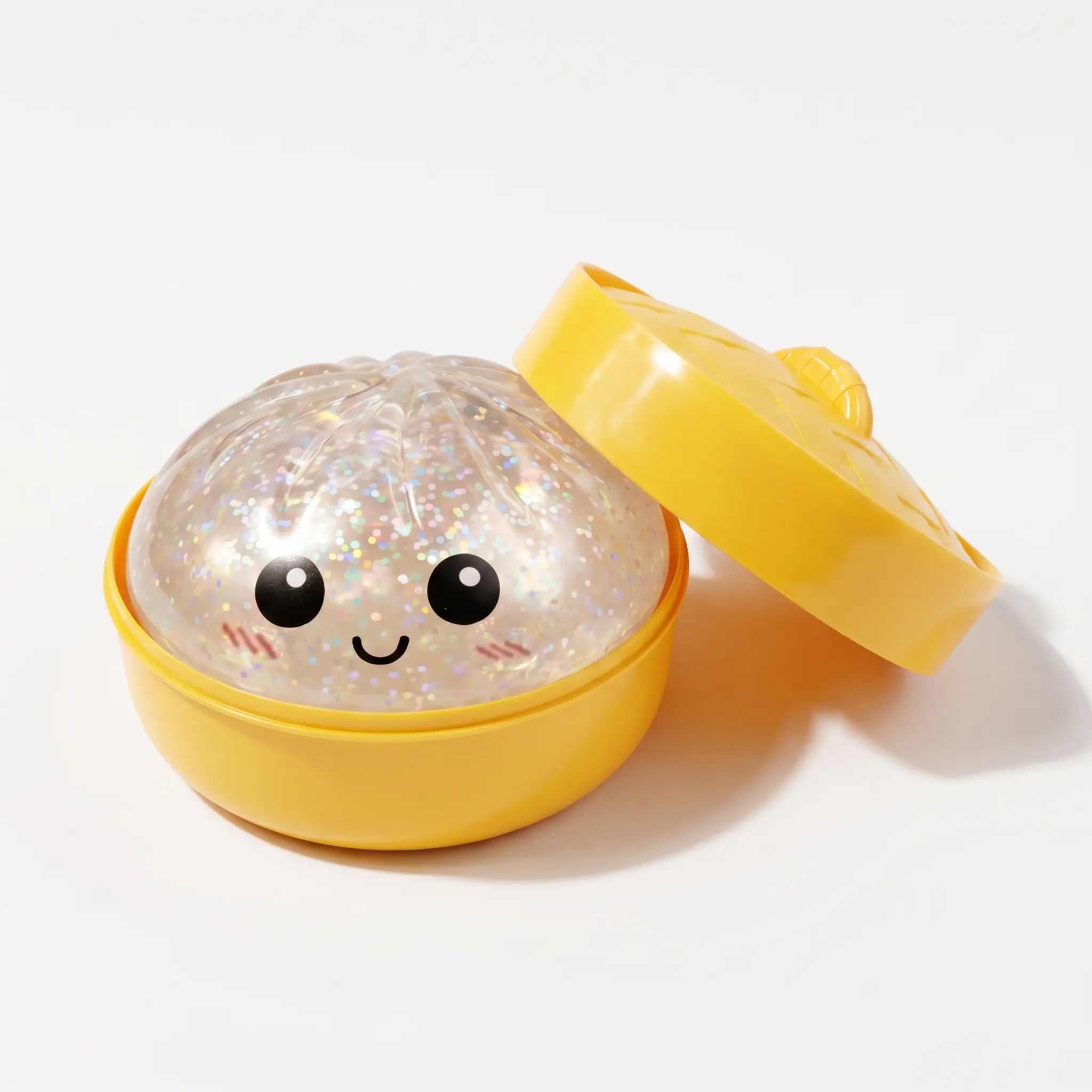 2026 New Flashing Dumpling Squeeze Toy with Steamer Box, Soft Sensory Stress Relief Tool, Ault Anxiety Relief, Soft Sensory Toy