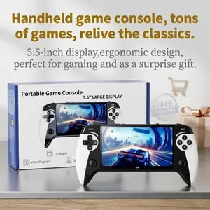 Portable Game Console, 5.5-Inch Display, Play Thousands of Games, Perfect Gift for Parties, Holidays, Family, Friends
