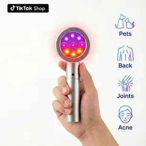 RICIAL Handheld Red Light Therapy Device for Body with 410/660/850nm 3 Modes & Timer Wireless Portable Ideal for Cats Dogs Horses and a Great Gift for Home Use Soothing Stress Relief