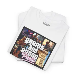 Grams and Autos, Paris Edition - GTA-parody T-Shirt