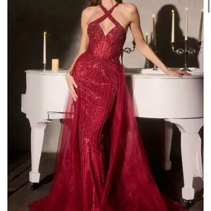 FITTED GOWN WITH OPTIONAL OVERSKIRT