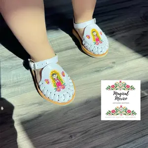 Lupita Nina Buckle Leather Shoes White