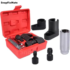 Snapfixmate 5-Piece Forged O2 Oxygen Sensor Socket & Thread Chaser Set – Automotive Tool for Sensor Removal, TikTokShopBlackFriday