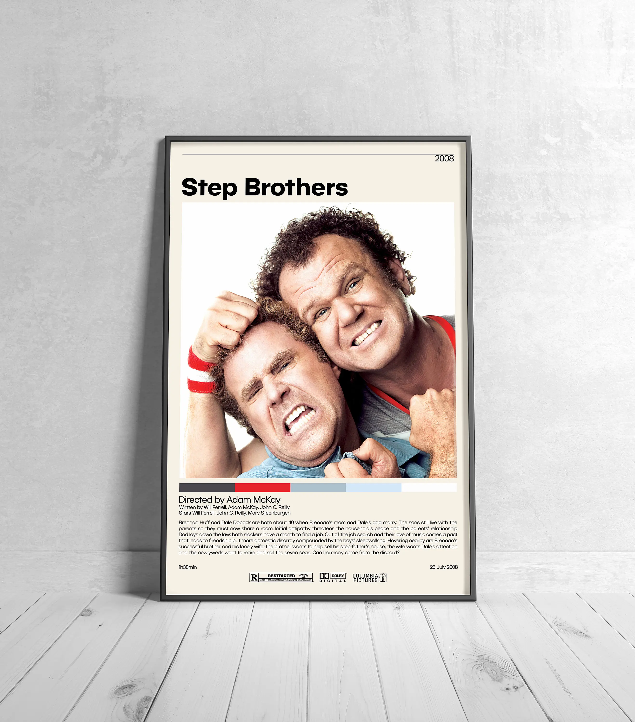 Step Brothers Movie Poster | Adam McKay, Minimalist Movie Poster, Vintage Retro Art Print, Custom Poster, Wall Art Print, Home Decor